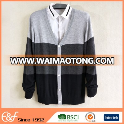 100%Cotton Mens Thin Knitted Designer Sweater Cardigans