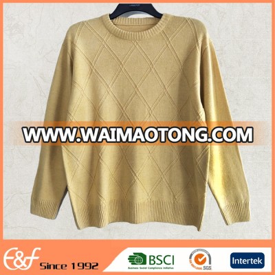 Basic Style Jumper Pure Color Pullover Autumn Winter Men Sweater