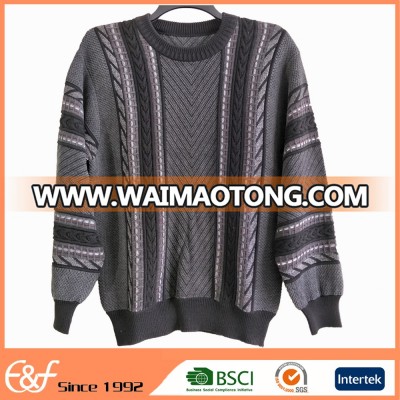 Fashion Mens Cable Knit Sweater Knit Pullover Jumper