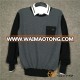 Hot Selling Men's Crew Neck 100% Cotton Sweater With Patch Pocket